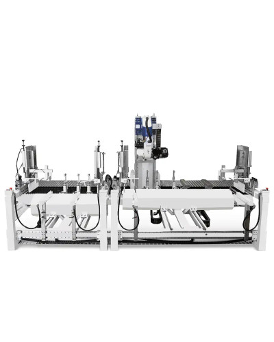 BACCI TWIN JET 3400/4400 — обробний центр із двома незалежними робочими столами